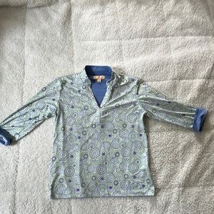 Blue, Green, white golf/sport shirt